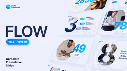 Flow - Numbers Scenes Pack Titles template preview