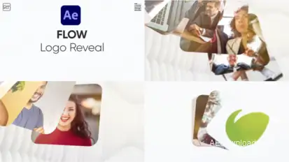 Flow Logo Animation For After Effects Logo Stings template preview