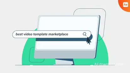 Flow Search Bar Logo Reveal Logo Stings template preview
