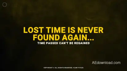 Flow Titles | AE Titles template preview