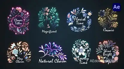 Flower titles #3 [After Effects] Titles template preview