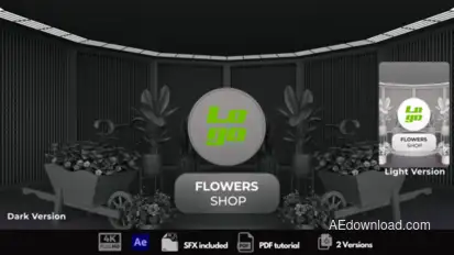 Flowers Shop Logo Stings template preview