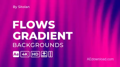 Flows Gradient Backgrounds Elements template preview