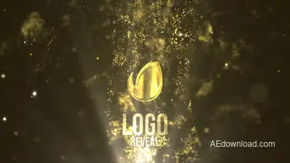 Fluid Gold Logo Reveal Logo Stings template preview
