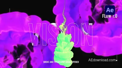 Fluid Smoke Vision Intro Logo Stings template preview