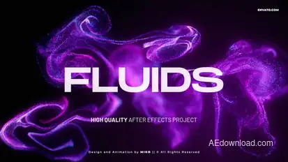 Fluids Titles template preview