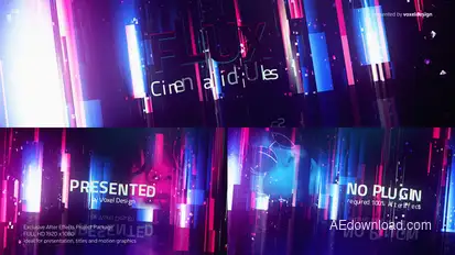 FLUX Cinematic Titles Titles template preview
