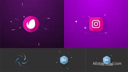 Flying Drops Logo Reveal – Spiral Shape Animation and Geometric Splash Identity Intro Logo Stings template preview