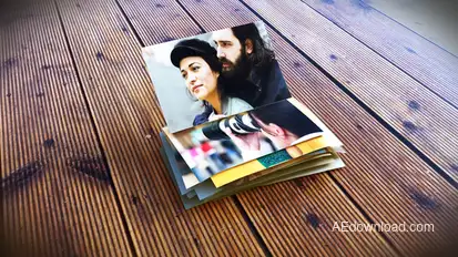 Flying Photos Video Displays template preview