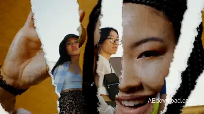 Fold Paper Transitions Elements template preview