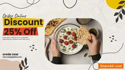 Videohive Food & Restaurant Digital Menu Video Displays template preview