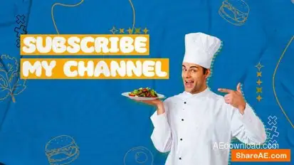 Food Blog Opener Cooking Intro Openers template preview