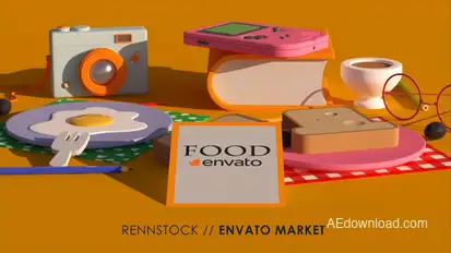 Food Cartoon Logo Logo Stings template preview