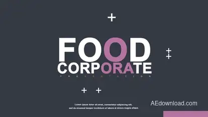 Food Corporate Presenation Product Promo template preview