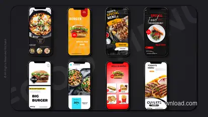 Food Instagram Stories Product Promo template preview