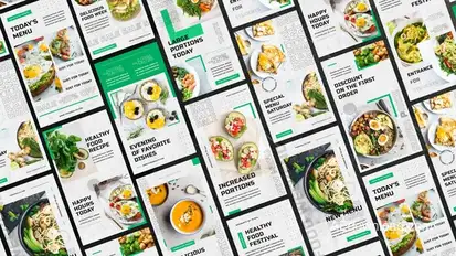 Food Instagram Stories Product Promo template preview