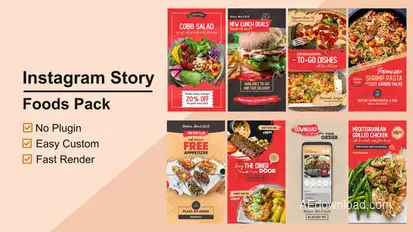 Food Instagram Stories V12 Product Promo template preview