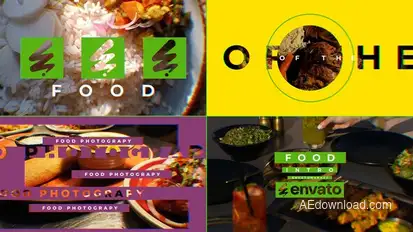 Food Intro Openers template preview