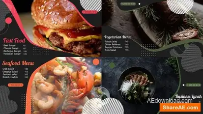 Food Menu || After Effects Openers template preview