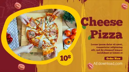 Food Menu Slideshow Product Promo template preview