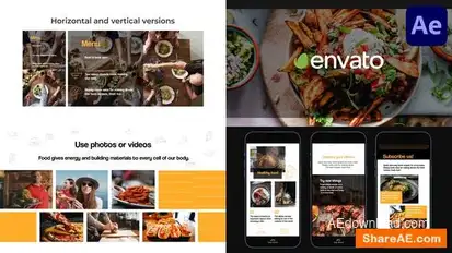 Food Promo for After Effects Openers template preview