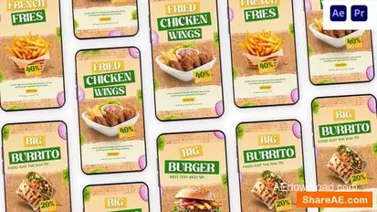 Videohive Food Promo Instagram Story Elements template preview