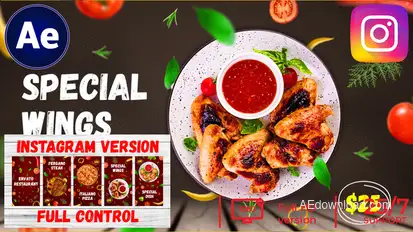 Food Promo Menu Spring || Food Promo Stories Instagram Version Product Promo template preview