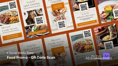 Food Reels - QR Code Promo Product Promo template preview