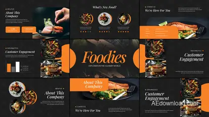 Food Slides Logo Stings template preview