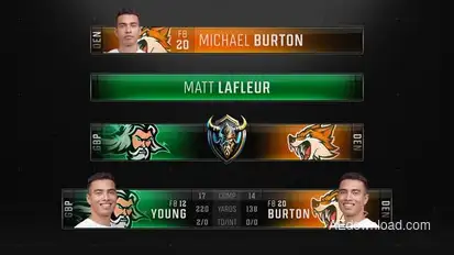 Football Cybersport Lower Thirds broadcast-packages template preview