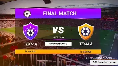 Videohive Football Final Match Event Promo Product Promo template preview