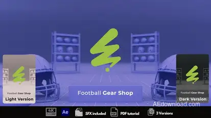 Football Gear Shop Openers template preview