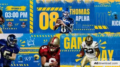 Football Opener Elements template preview