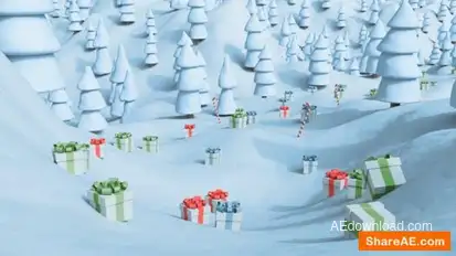 Forest Christmas Logo Logo Stings template preview