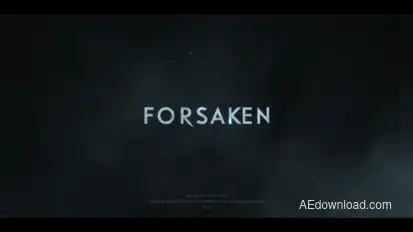 Forsaken Trailer Titles template preview