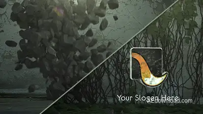 Fractions Storm Logo Logo Stings template preview