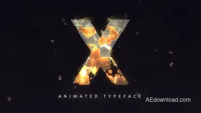 Fracture Titles - Animated Typeface Titles template preview