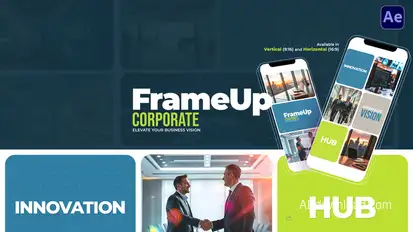 FrameUp | Corporate Video Displays template preview