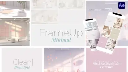 FrameUp | Minimal Video Displays template preview