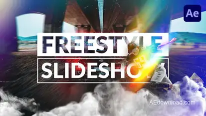 Freestyle Slideshow Video Displays template preview