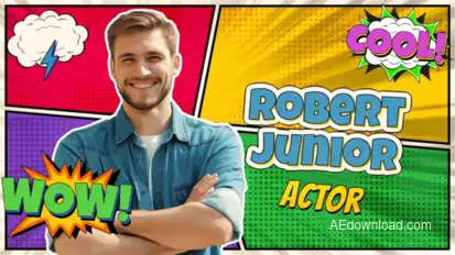 Freeze Fram | Comic Style Openers template preview