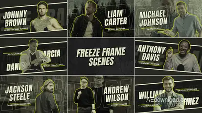 Freeze Frame Video Displays template preview