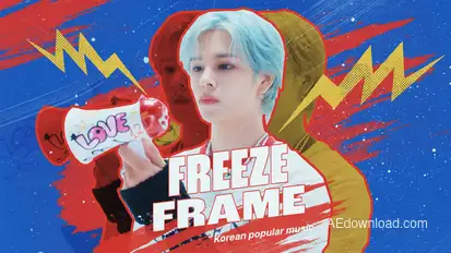 Freeze Frame Elements template preview