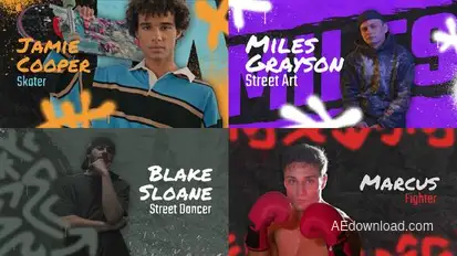 Freeze Frame Video Displays template preview