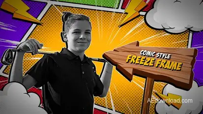 Freeze Frame | Comic Style Intro Openers template preview