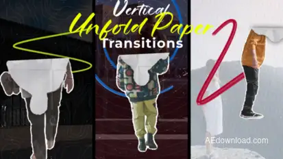 Freeze Frame Paper Transitions Elements template preview