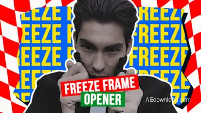 Freeze Frame V1 Video Displays template preview