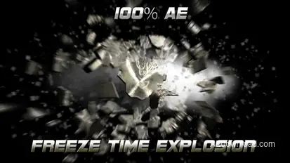 Freeze Time Explosion Logo Stings template preview