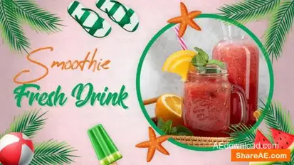 Fresh and Healthy Drink Promo Openers template preview