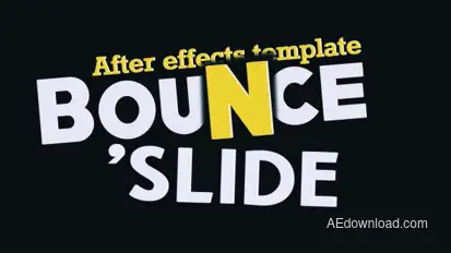 Fresh Animated Titles - Bounce n' Slide Openers template preview
